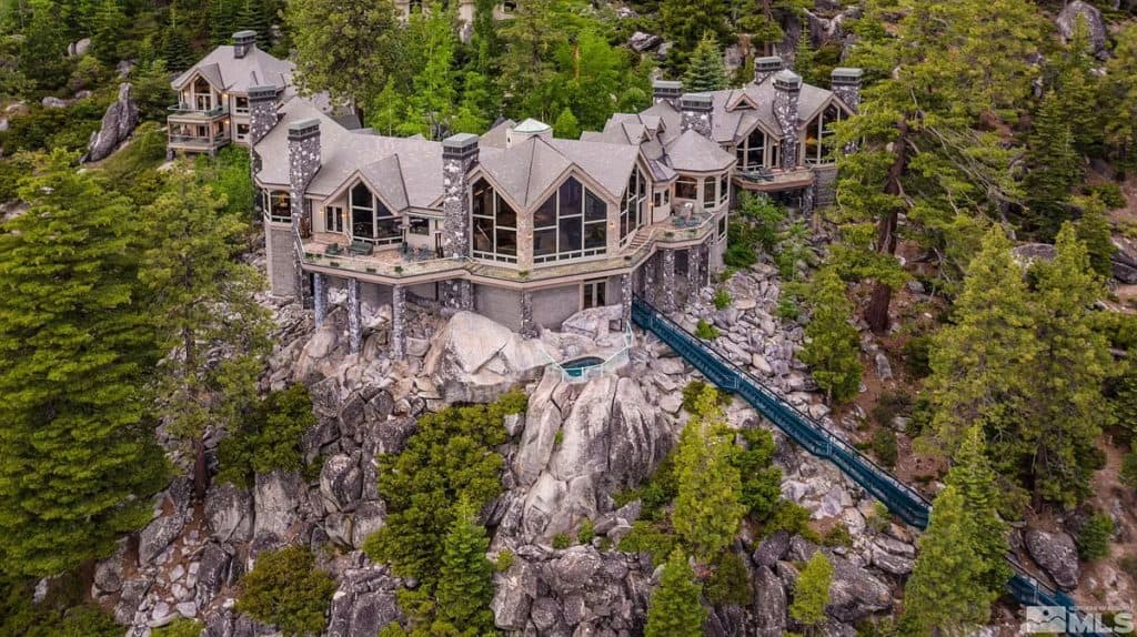 Nevada Mansion Located on Lake Tahoe with 525 Ft of Shoreline