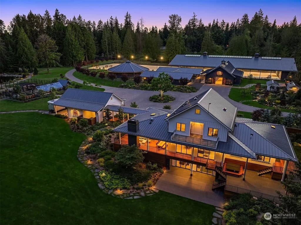 Washington Mansion on 23 Acres Complete with Top-Notch Horse Facilities