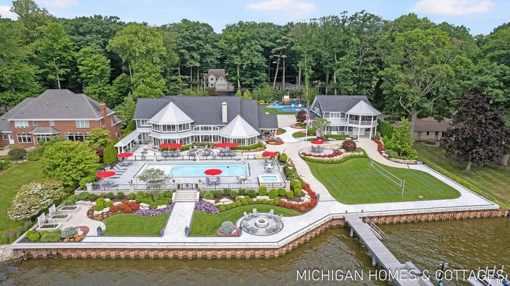 Michigan Mansion with 215 Feet of Waterfront (Photos)