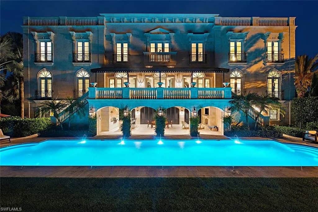 Extraordinary Custom-Built Florida Mansion near Naples’ White Sand Beaches (Photos)