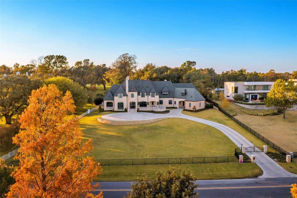 Stunning French Transitional Mansion Offers Views of White Rock Lake in Texas (Photos)