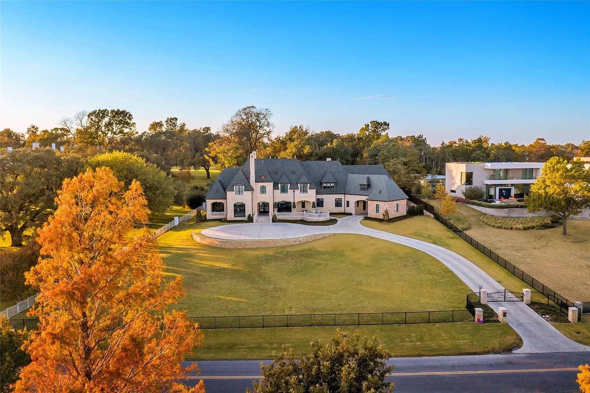 Stunning French Transitional Mansion Offers Views of White Rock Lake in Texas (Photos)