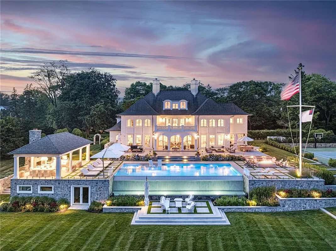 This Mansion Represents the Height of Luxurious Waterfront Living in Rhode Island (Photos)
