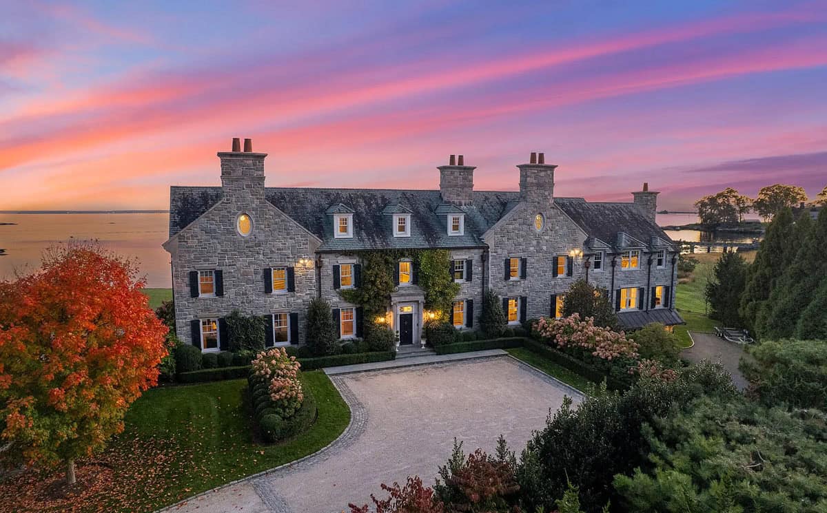 Exceptional Waterfront Mansion in Connecticut Boasts Impressive Scale and Presence (Photos)