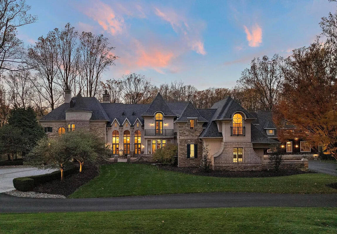 This Custom-Built French Normandy Estate is Situated on 5 Acres in Pennsylvania (Photos)